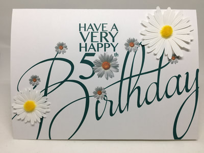 Daisy 50th Birthday Card by Pulp Creations MD