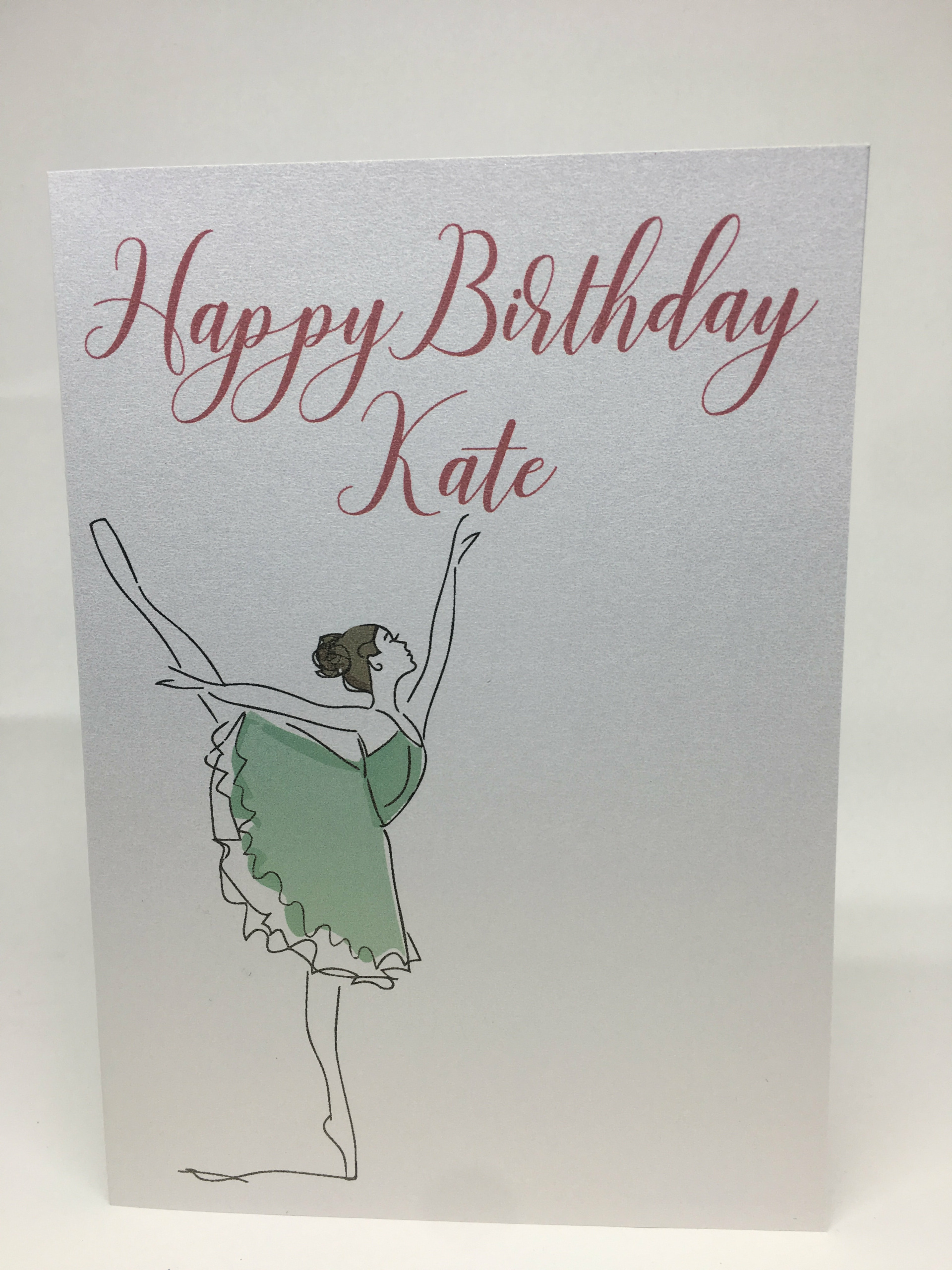 Card for Ballerina Ballerina Card Ballet Birthday