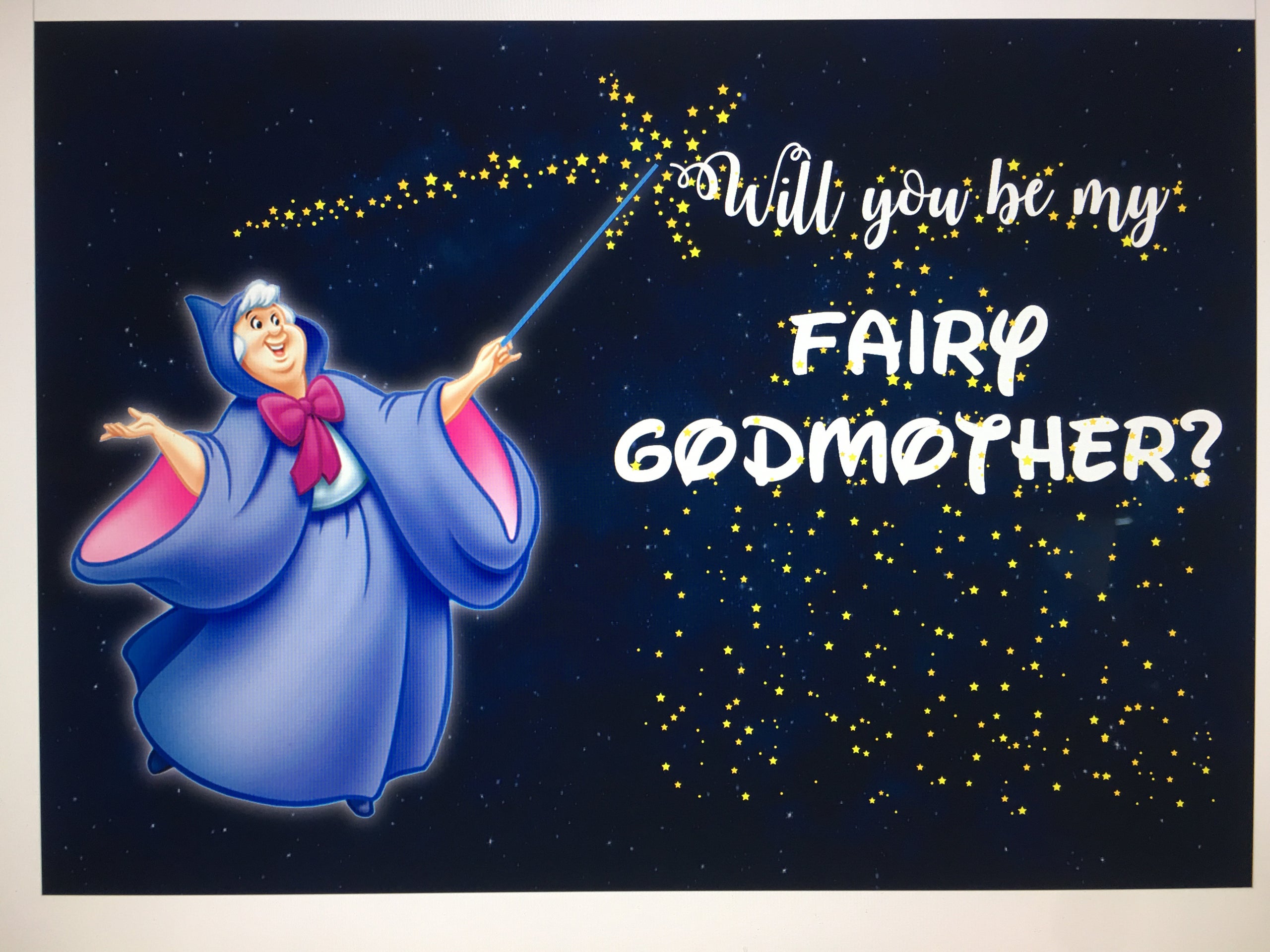Will You Be My Fairy Godmother Free Printable